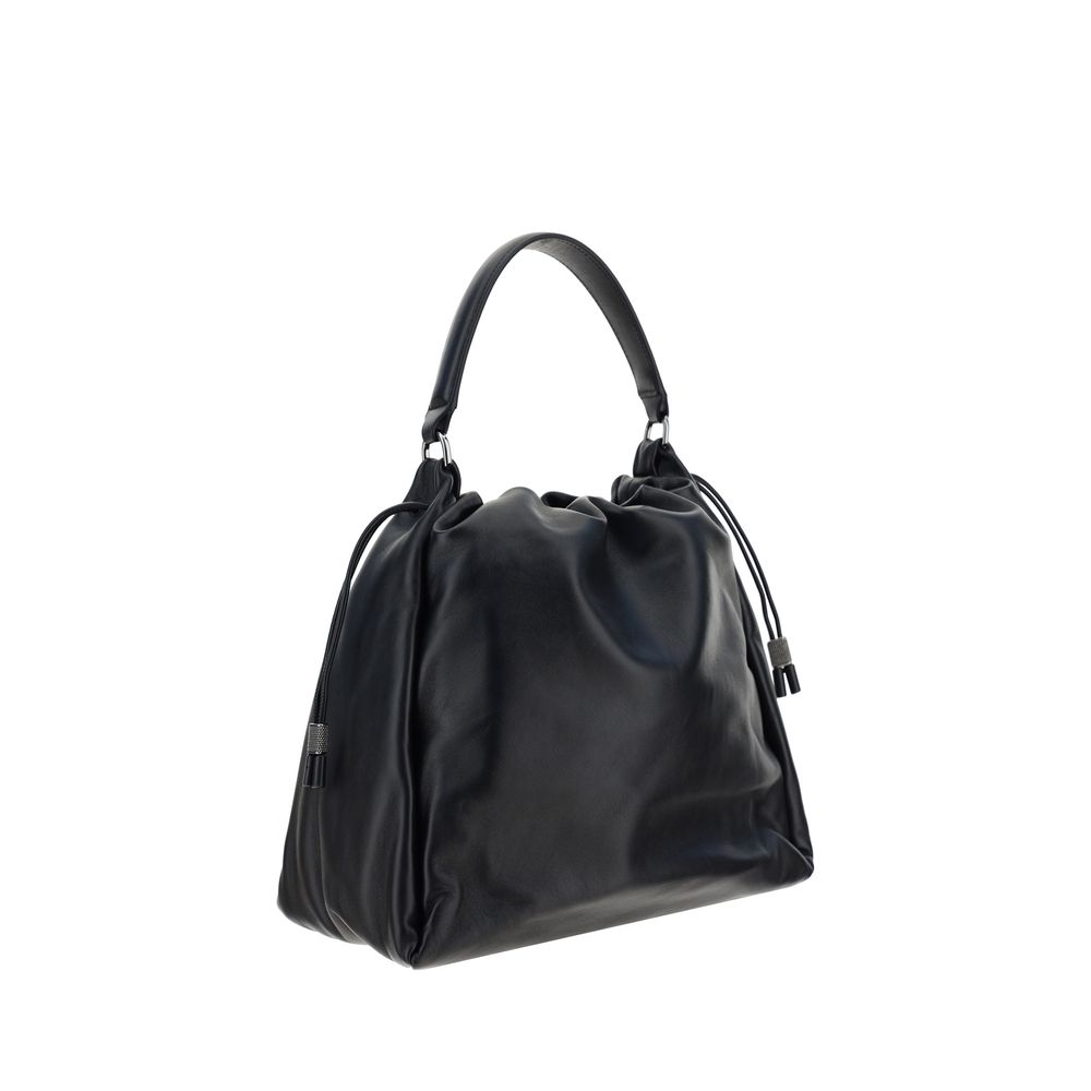 Front view with bag zipped and handles upright.