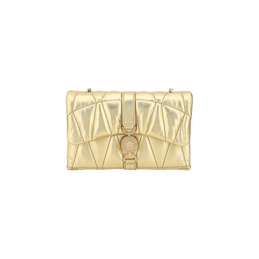 Versace Lambskin Kleio Mini Shoulder Bag Versace Pale Goldenrod