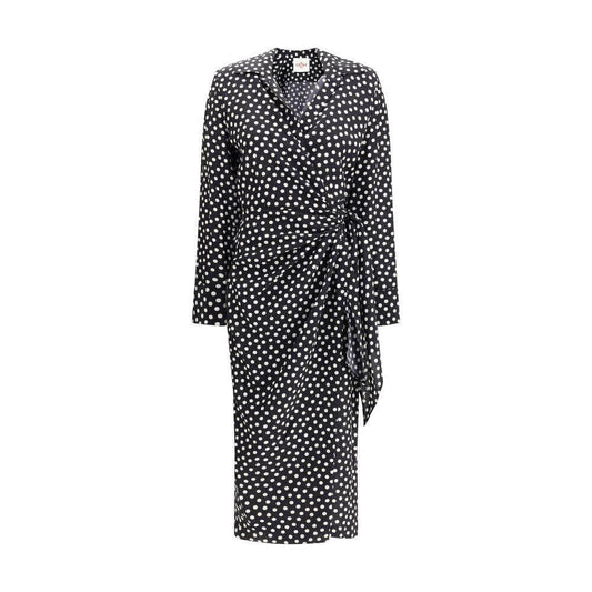 Crida Milano Como Dress in crêpe de chine CR-COMOBLACK-0/XS