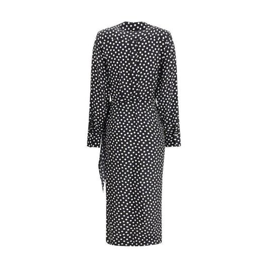 Crida Milano Como Dress in crêpe de chine CR-COMOBLACK-0/XS