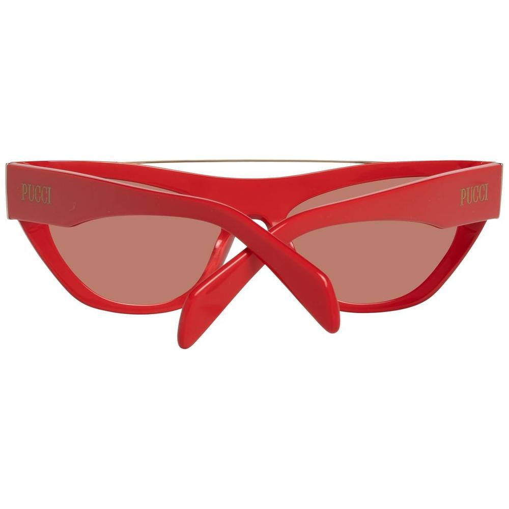 Emilio Pucci Red Metal Sunglasses
