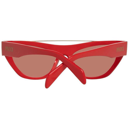 Emilio Pucci Red Metal Sunglasses