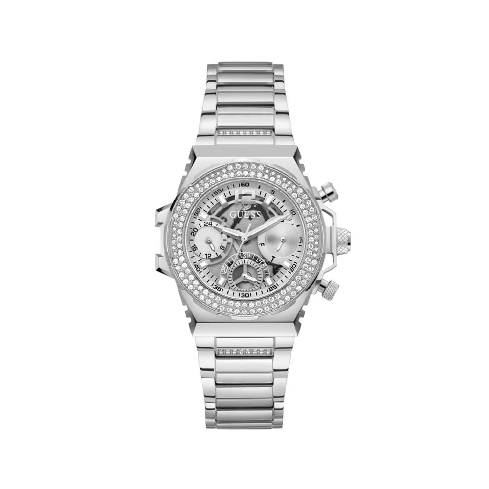 Guess Gray Stainless Steel Dress Watch