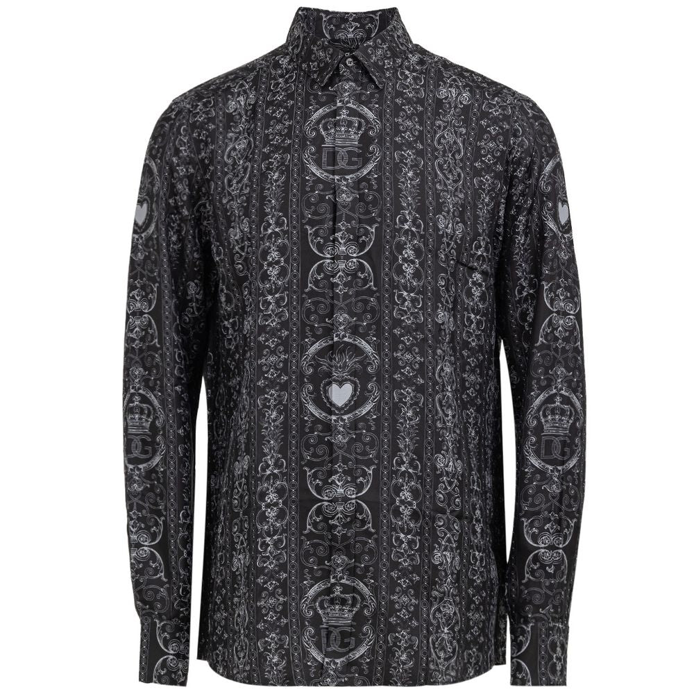 Dolce & Gabbana Gray Silk Shirt DO-831966220044709-43