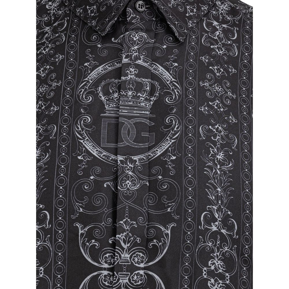 Dolce & Gabbana Gray Silk Shirt DO-831966220044709-43
