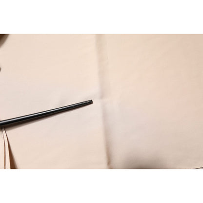 Dolce & Gabbana Beige Floral Lace Trim Silk Neck Wrap Scarf