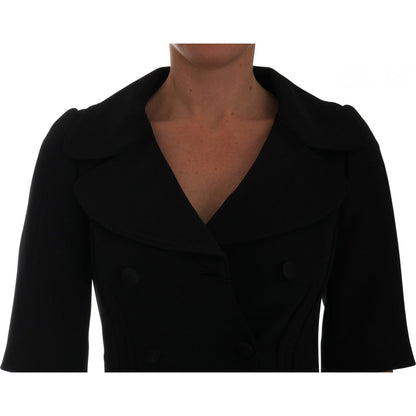 Dolce & Gabbana Black Short Croped Jacket Blazer