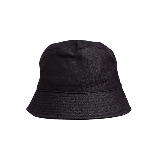 Dolce & Gabbana Black Wide Brim Nylon Bucket Hat