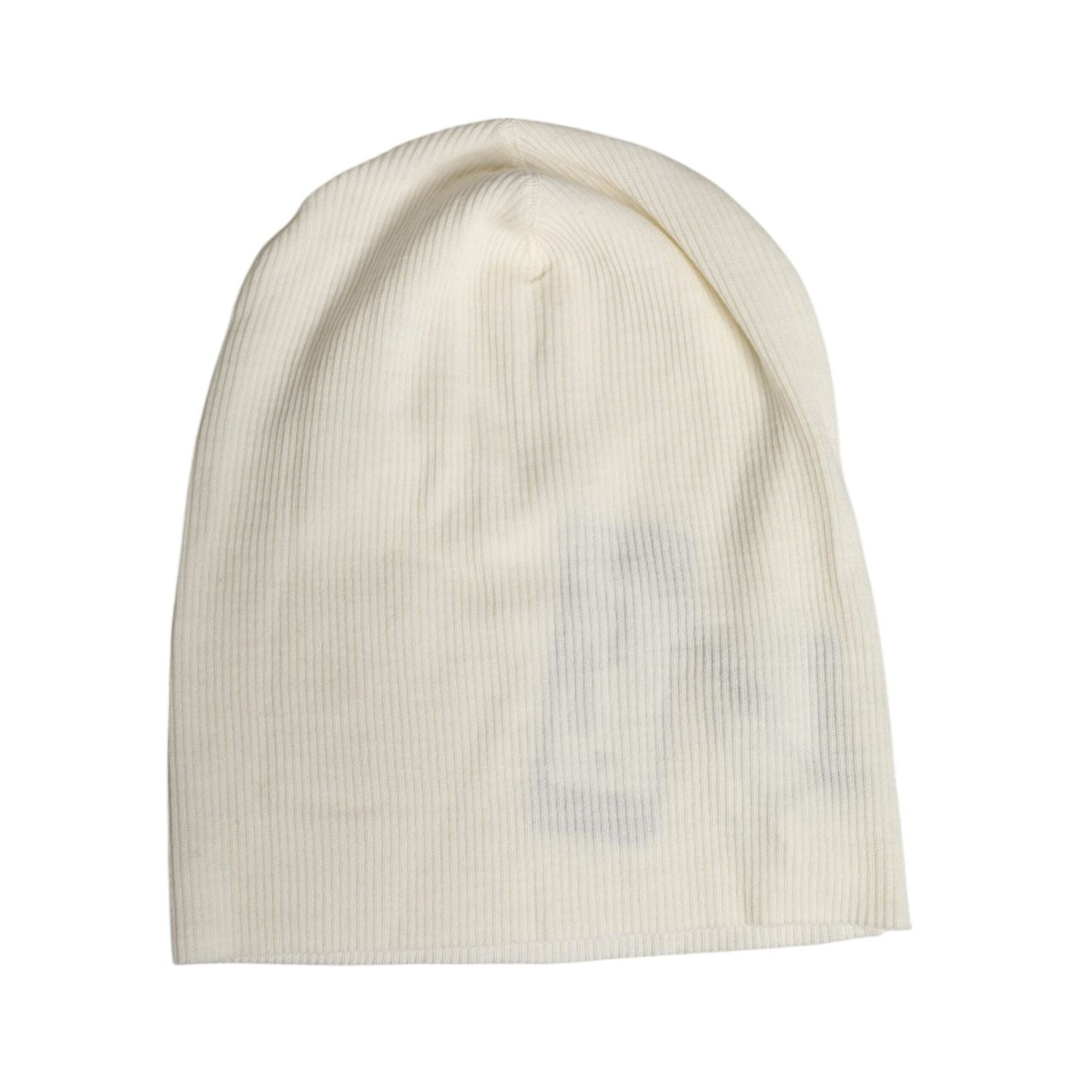 Dolce & Gabbana Beige Wool Blend Knitted Beanie Cap