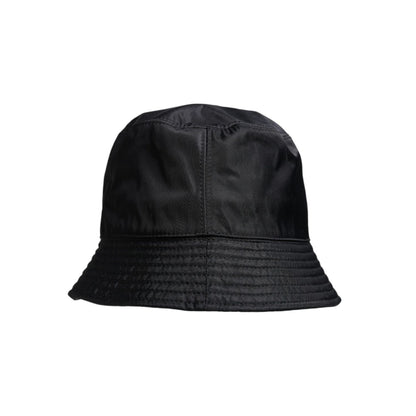 Dolce & Gabbana Black Cotton Wide Brim Bucket Hat