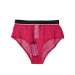 Dolce & Gabbana Fuchsia Tulle Nylon Mid Waist Panty Underwear