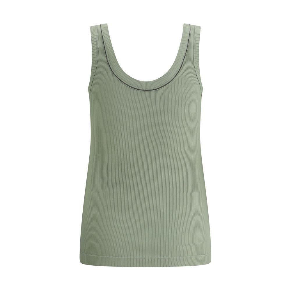 Brunello Cucinelli Ribbed Top BR-MG902FP100C9738-XXS