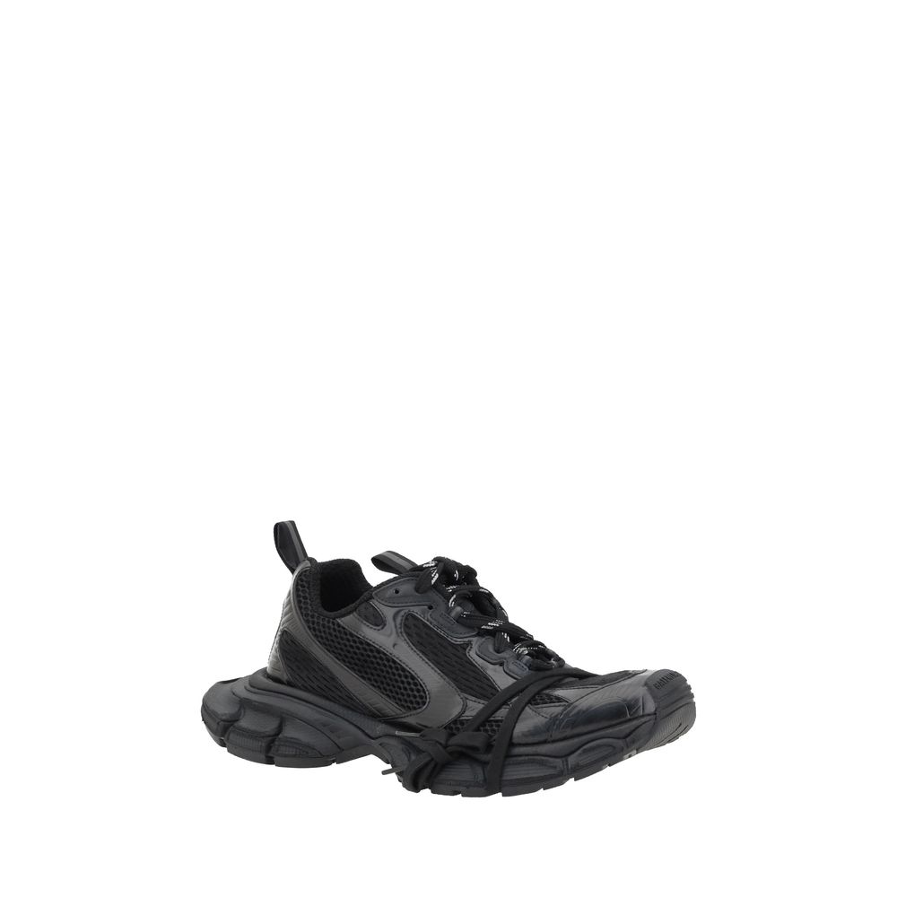Balenciaga Black Rubber Athletic Sneakers