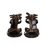 Dolce & Gabbana Bordeaux Ankle Strap Heels Sandals Shoes