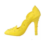 Dolce & Gabbana Yellow Crystal Heels CINDERELLA Shoes LA4345-37.5
