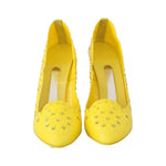 Dolce & Gabbana Yellow Crystal Heels CINDERELLA Shoes LA4345-37.5