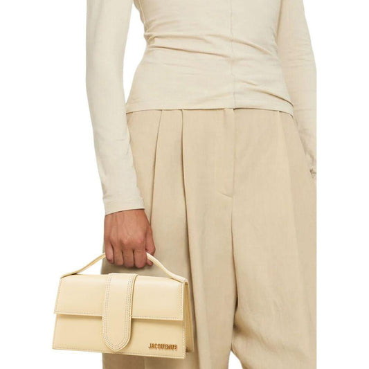 Jacquemus Yellow Leather Shoulder Bag Jacquemus Wheat