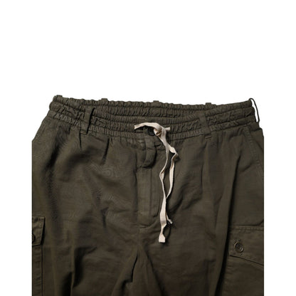 Dolce & Gabbana Brown Cotton Stretch Cargo Pants