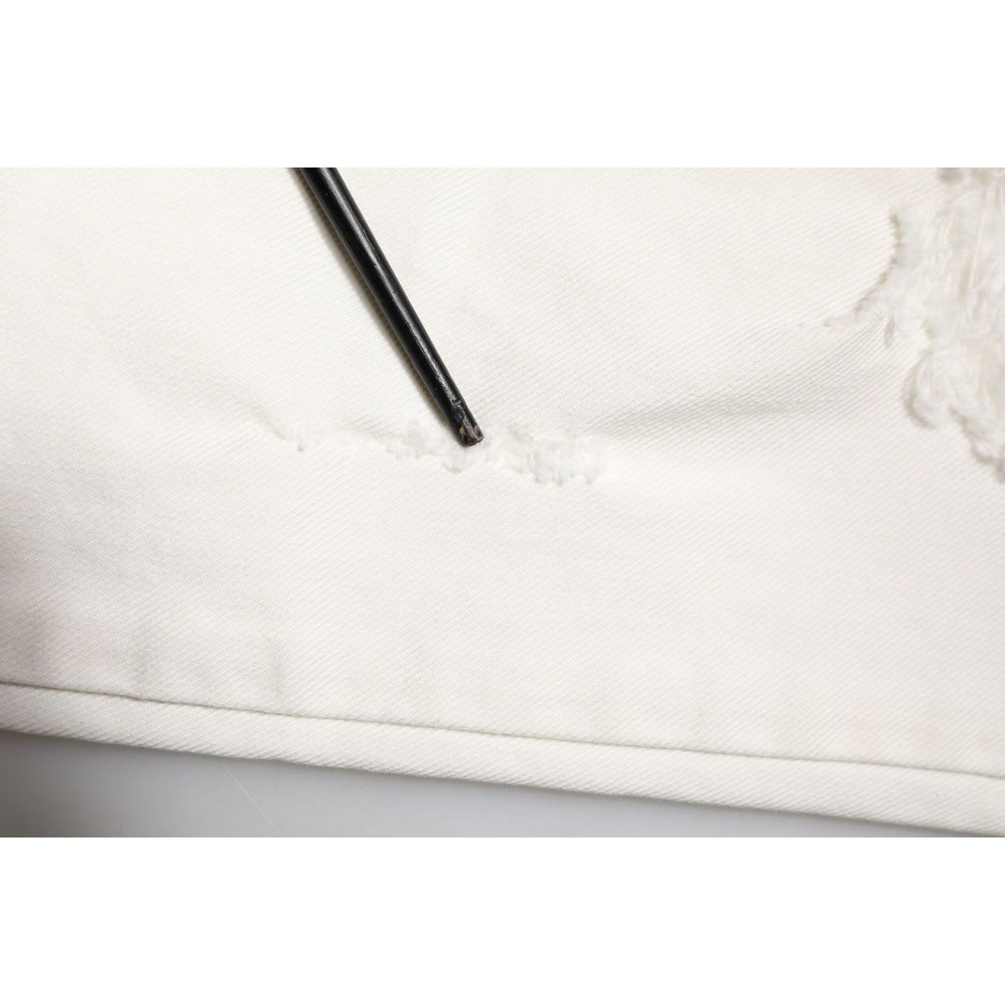 Dolce & Gabbana White Tattered Graffiti Skinny Denim Jeans PAN76125-48