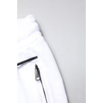 Dolce & Gabbana White Logo Patch Men Skinny Sweatpants Pants PAN76133-46