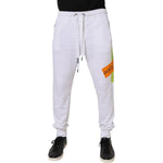 Dolce & Gabbana White Logo Tape Jogger Cotton Sweatpants Pants PAN76134-50