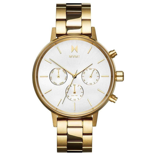 MVMT Gold Stainless Steel Watch MVMT Antique White