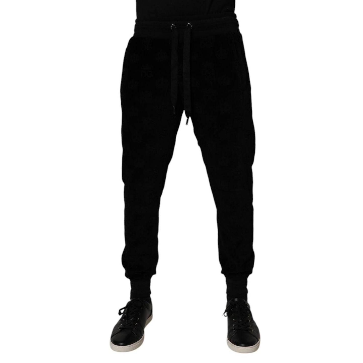 Dolce & Gabbana Black Cotton Jogger Men Sweatpants Pants
