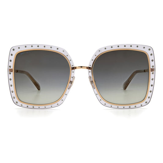 Jimmy Choo Gold Metal Sunglasses Jimmy Choo Slate Gray