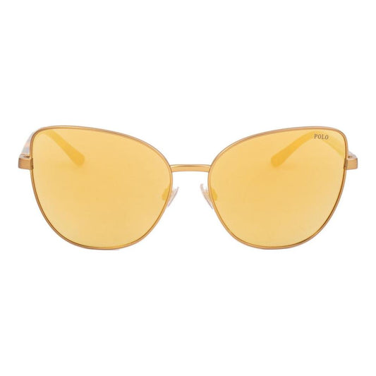 Polo Ralph Lauren Brown Metal Sunglasses Polo Ralph Lauren Light Goldenrod