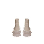 Alexander McQueen Chic Gray Leather Boots for Elegant Steps