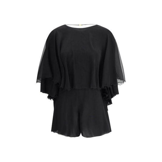 Saint Laurent Silk crepe Playsuit SA-817868Y115W1000-IT36 | XS