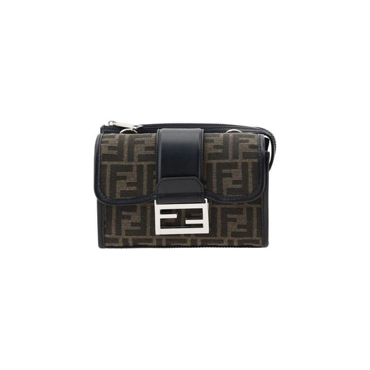 Fendi Double Baguette Shoulder Bag Fendi Dark Slate Gray