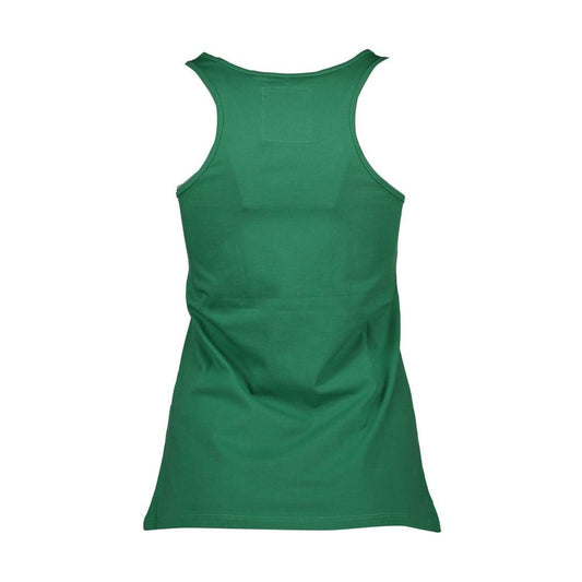 Silvian Heach Green Cotton Women Tank Top Silvian Heach Sea Green