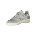 Diadora Gray Leather Women Sneaker Diadora Gray
