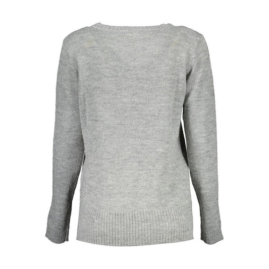 U.S. POLO ASSN. Silver Acrylic Women Sweater U.S. POLO ASSN. Dark Gray