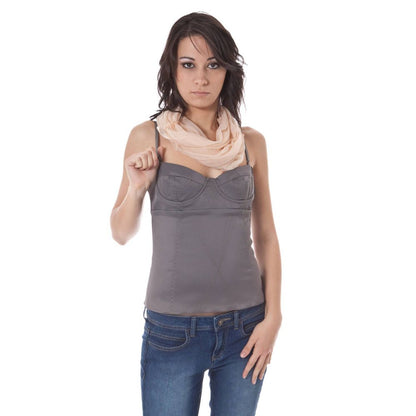 John Galliano Gray Elastane Top