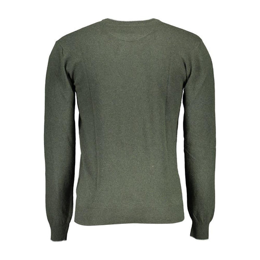 U.S. POLO ASSN. Green Wool Men Sweater U.S. POLO ASSN. Dark Olive Green