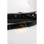 Versace Black Calf Leather Quilted Shoulder Strap Bag