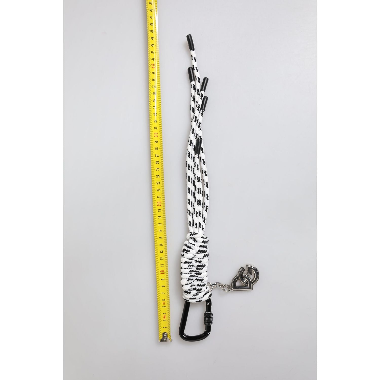 Dolce & Gabbana Multicolor Tape String DG Logo Keychain Polyester Keyring