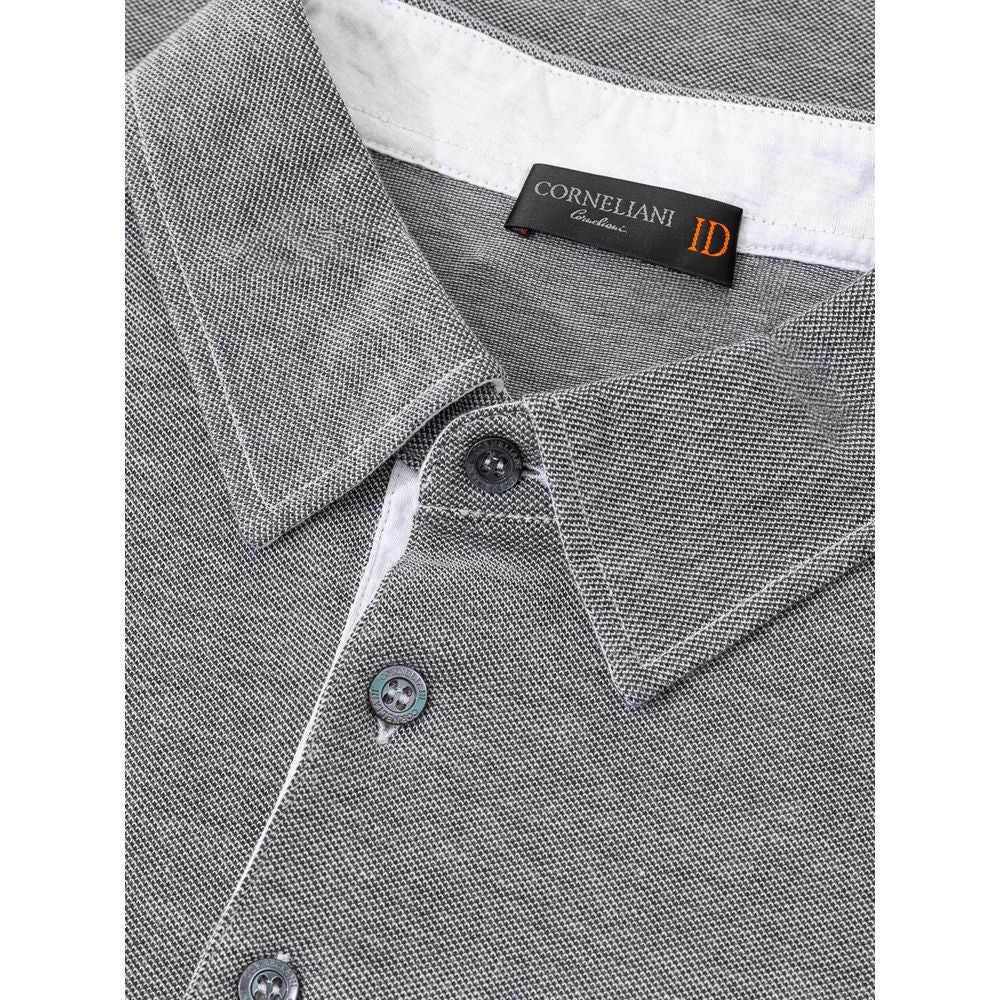 Corneliani Gray Cotton Polo Shirt CO-7726662-IT50 | L