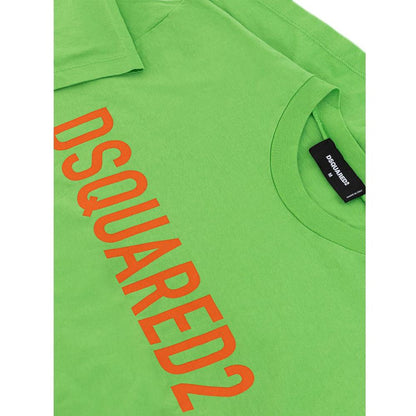 Dsquared² Green Cotton T-Shirt