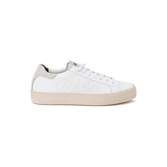 P448 White Leather Low Top Sneakers P448