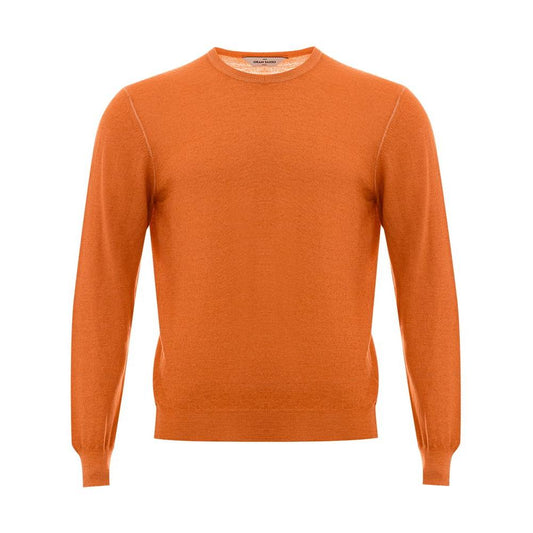 Gran Sasso Orange Wool Sweater Gran Sasso Chocolate