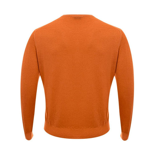 Gran Sasso Orange Wool Sweater Gran Sasso Chocolate