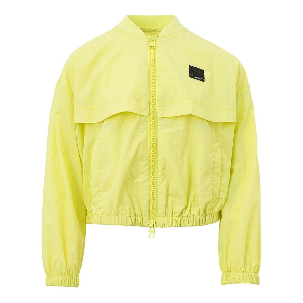 Armani Exchange Yellow Polyamide Bomber