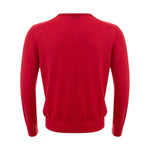 Gran Sasso Elegant Red Wool Sweater for Men