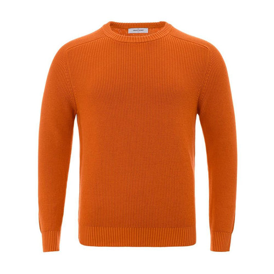 Gran Sasso Italian Cotton Chic Orange Sweater Gran Sasso Chocolate