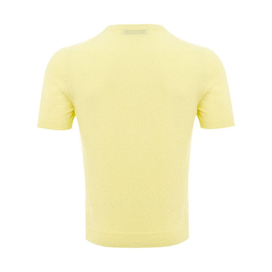 Gran Sasso Sunny Cotton Luxury Tee for the Discerning Gentleman Gran Sasso Pale Goldenrod