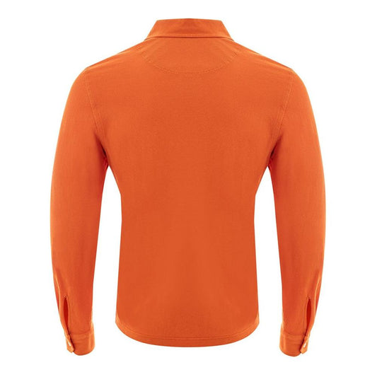 Gran Sasso Elegant Orange Cotton Polo for Men Gran Sasso Chocolate