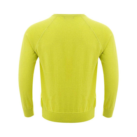 Gran Sasso Sunny Yellow Italian Cotton Sweater Gran Sasso Goldenrod